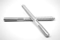 1/4-20 x 6 Coarse Thread Hanger Bolt Plain Center Low Carbon Steel Zinc Plated Pk 250 U7712