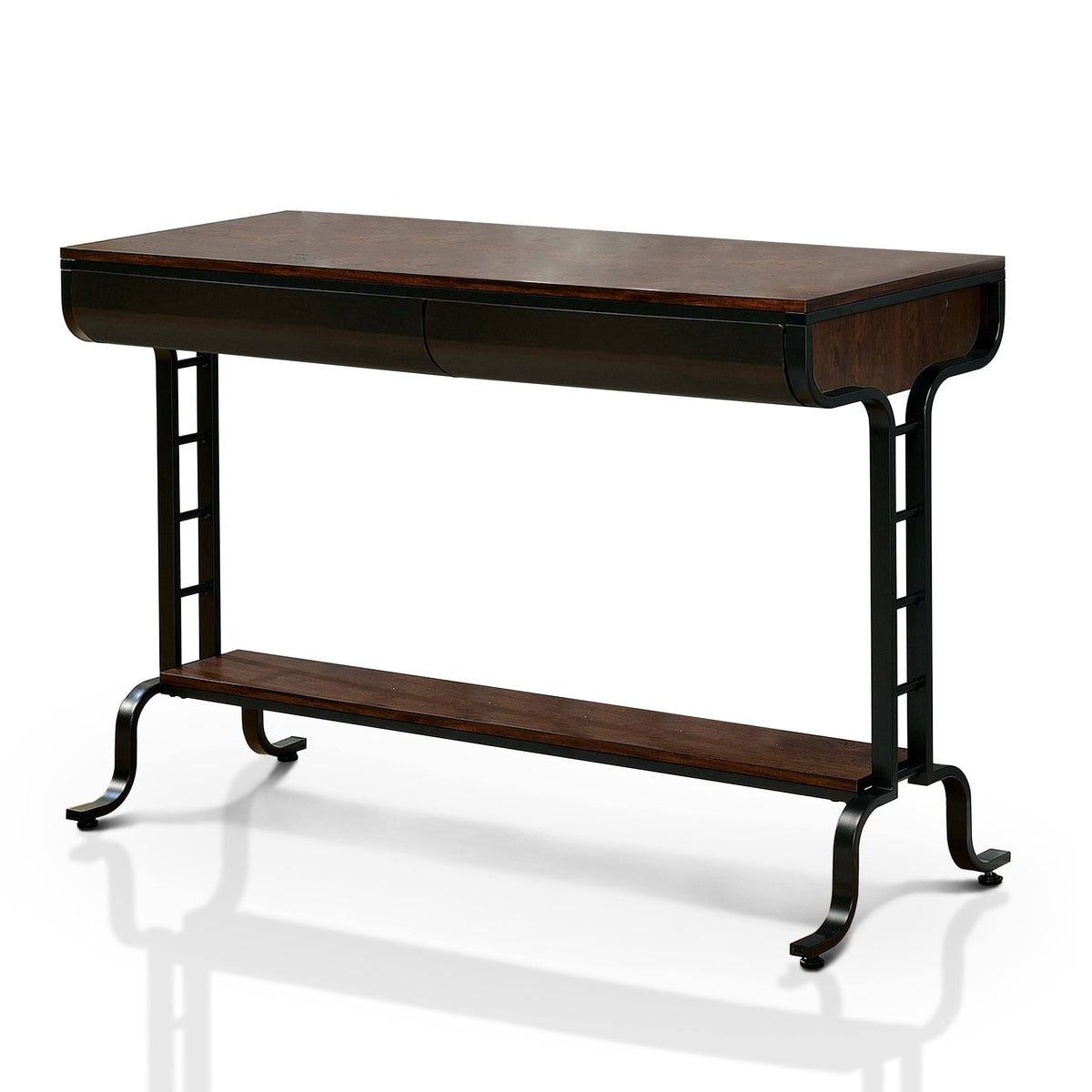 Transitional 2-Drawer Two-Tone Sofa Table R324