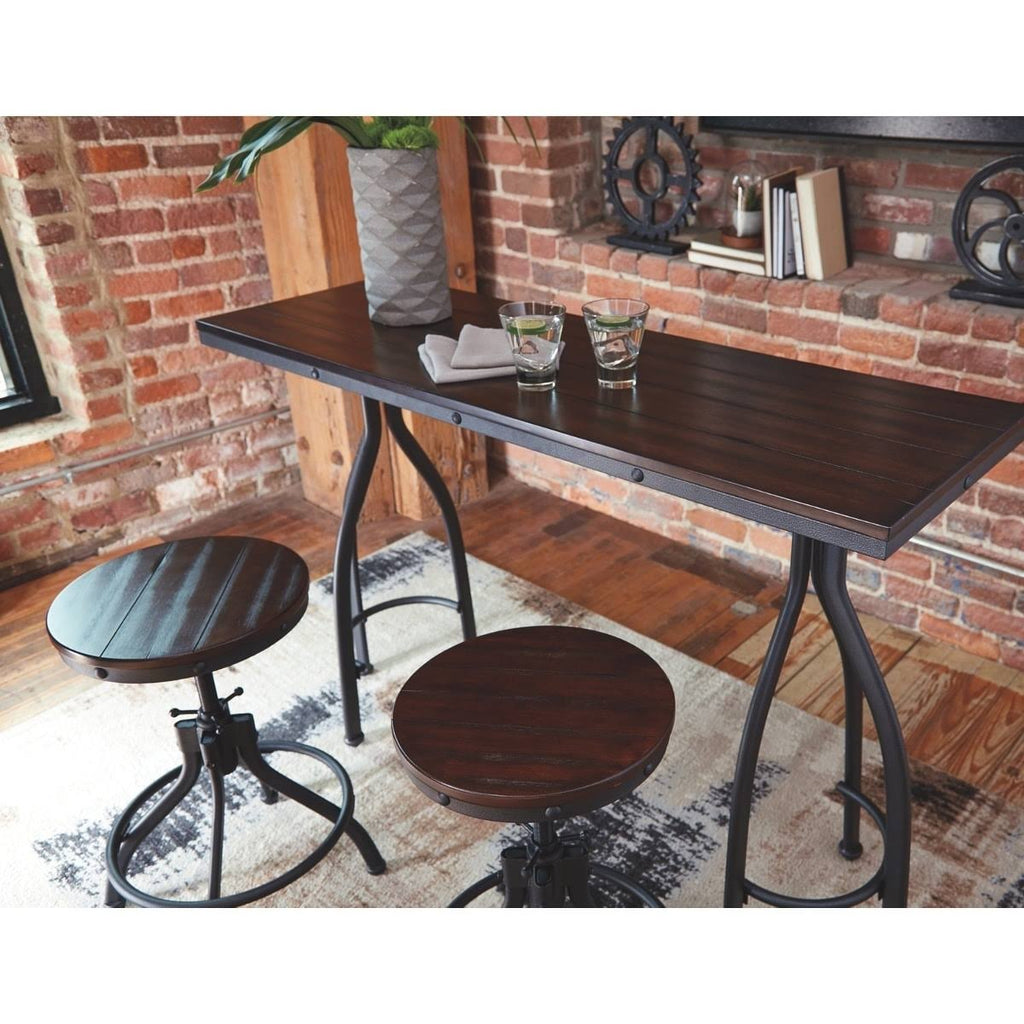 Counter Height 3-Piece Table and Bar Stool Set Z31137