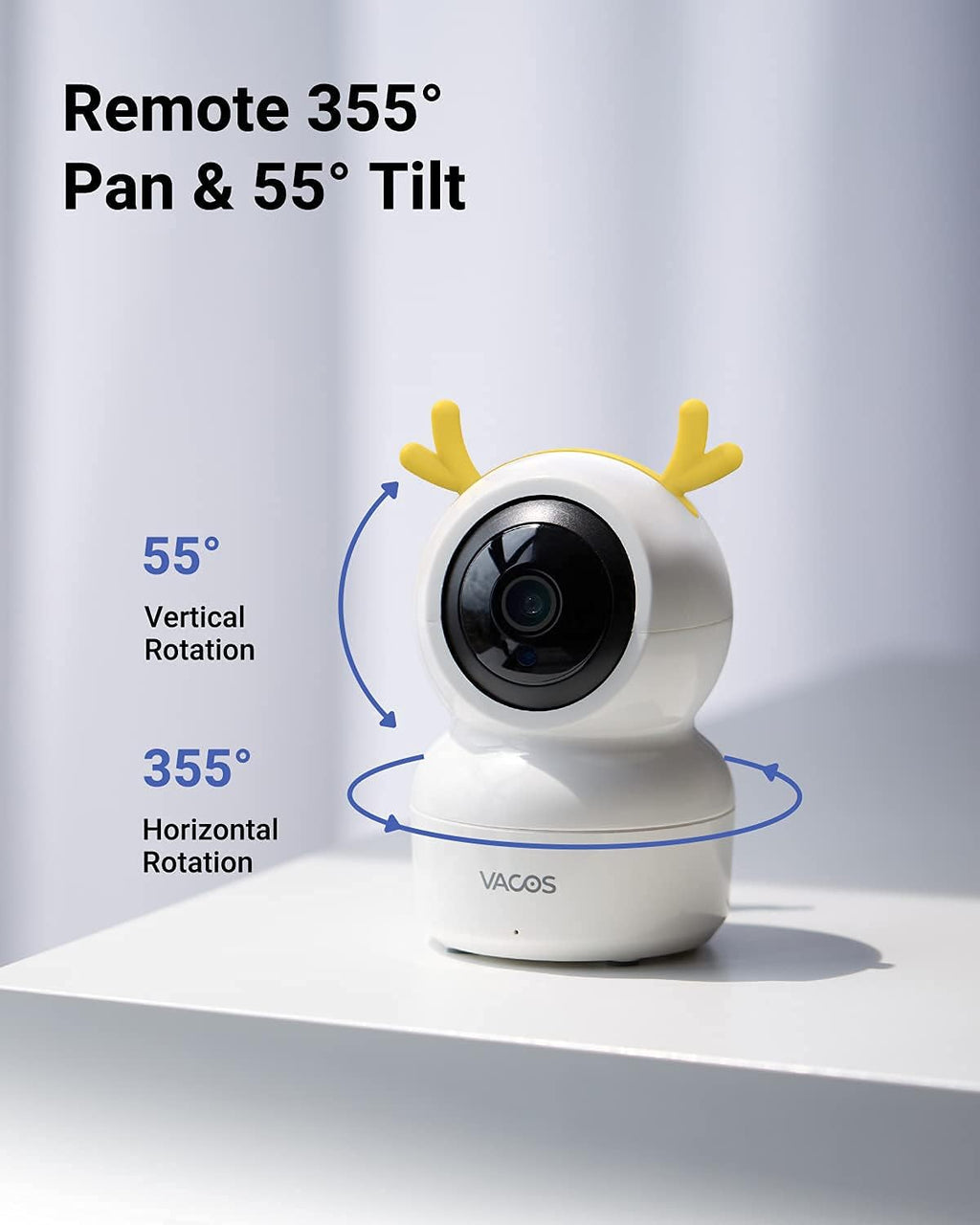 Video Baby Monitor with Camera and Audio, 720P 5 HD Display, Night Vision, 1000ft Range W169513