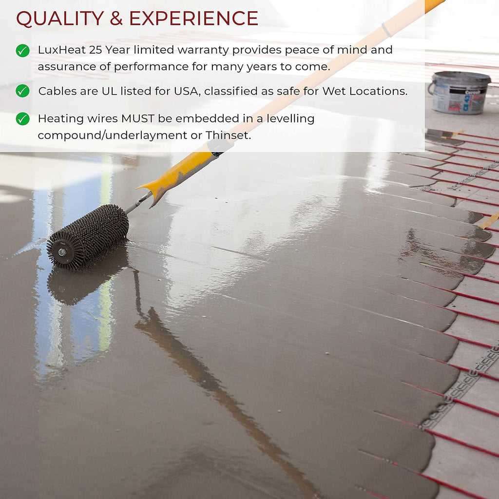 180 Sqft 240v Electric Radiant Floor Heating System Under Tile G926299