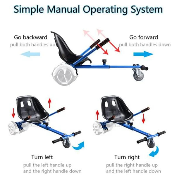 Blue Hoverboard Go Kart Attachment X403931