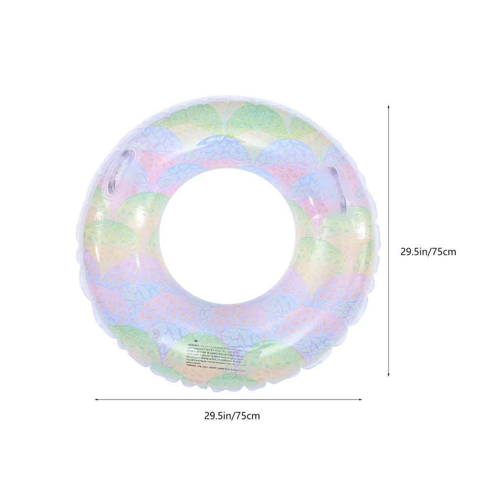 Rainbow Inflatable Swimming Ring Toys Q58544