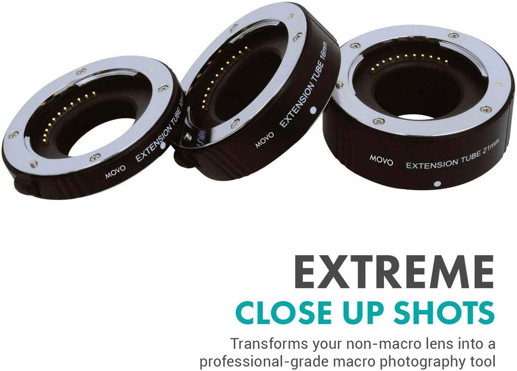 Macro Extension Tube Set for Micro 4/3 Mount Mirrorless Camera E593583