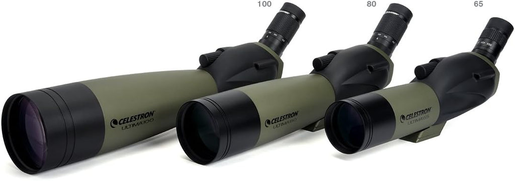 22 to 66x100mm Angled Spotting Scope with Zoom Eyepiece L407004