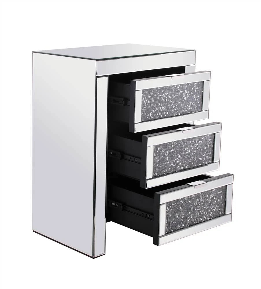 Silver Cut Crystal Bedside Table T18823