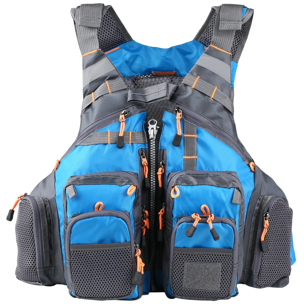 Outdoor Padded Fishing Life Jacket Swimming Sailing Waistcoat Floatation Device A56722