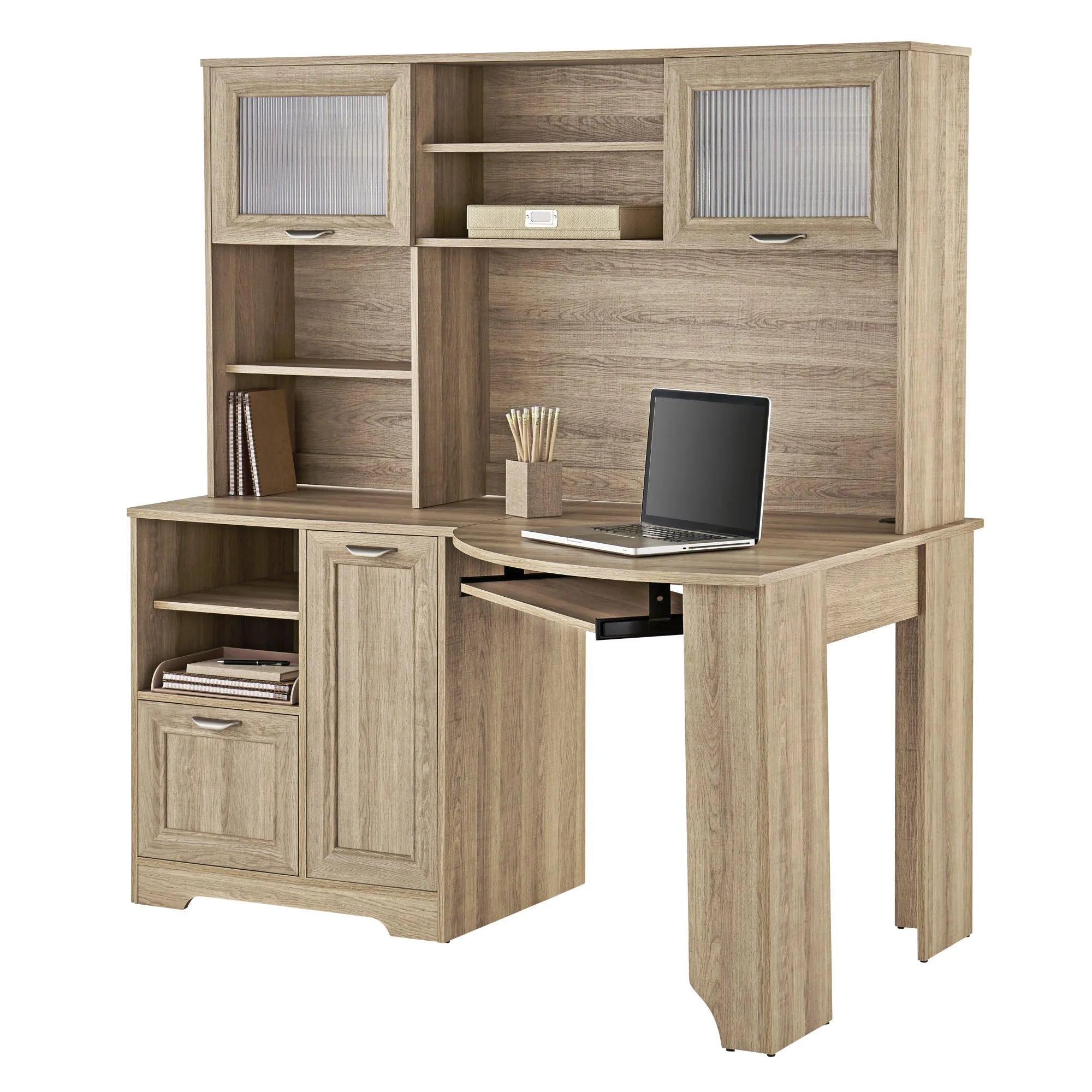 Blonde Ash Corner Desk E47893