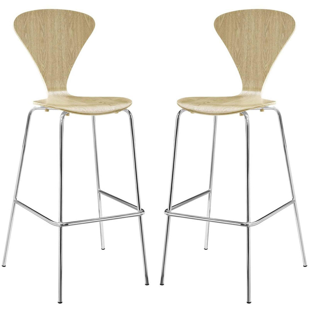 Natural Passage Dining Bar Stool Set of 2 U87393