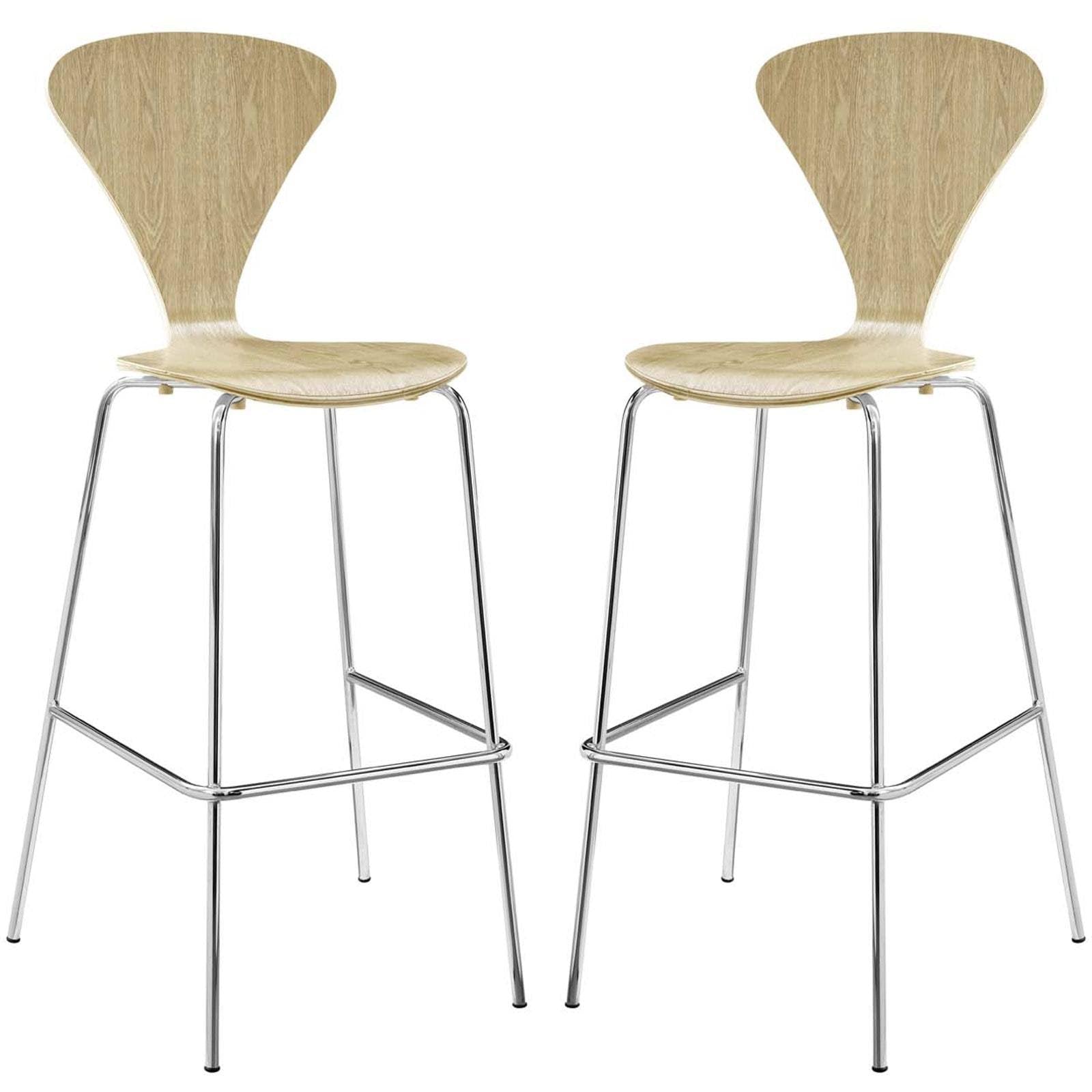 Natural Passage Dining Bar Stool Set of 2 U87393