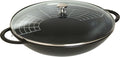 Black Matte Cast Iron Wok E392513