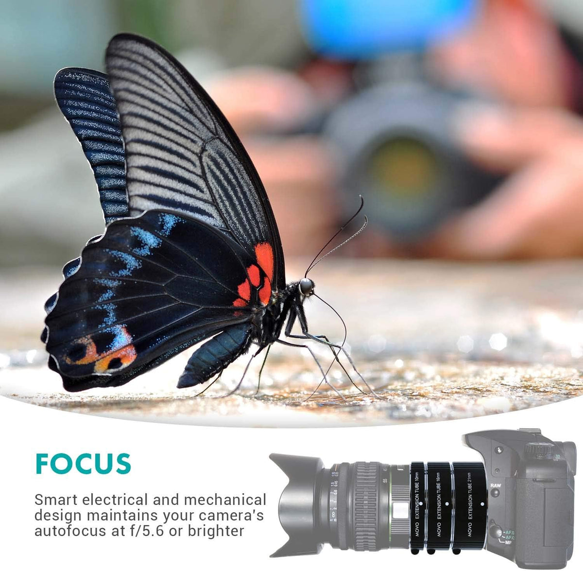 Macro Extension Tube Set for Micro 4/3 Mount Mirrorless Camera E593583