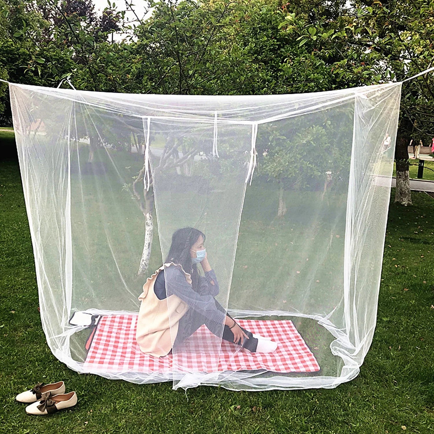 White Camping Mosquito Net R550612