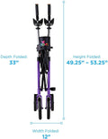 Purple Upright Rolling Walker R9067