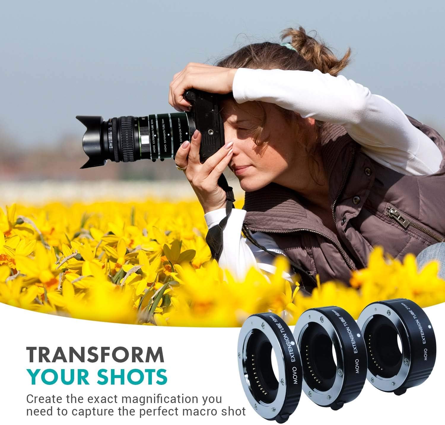 Macro Extension Tube Set for Micro 4/3 Mount Mirrorless Camera E593583