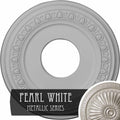 Pearl White Hand-Painted Ceiling Medallion A437