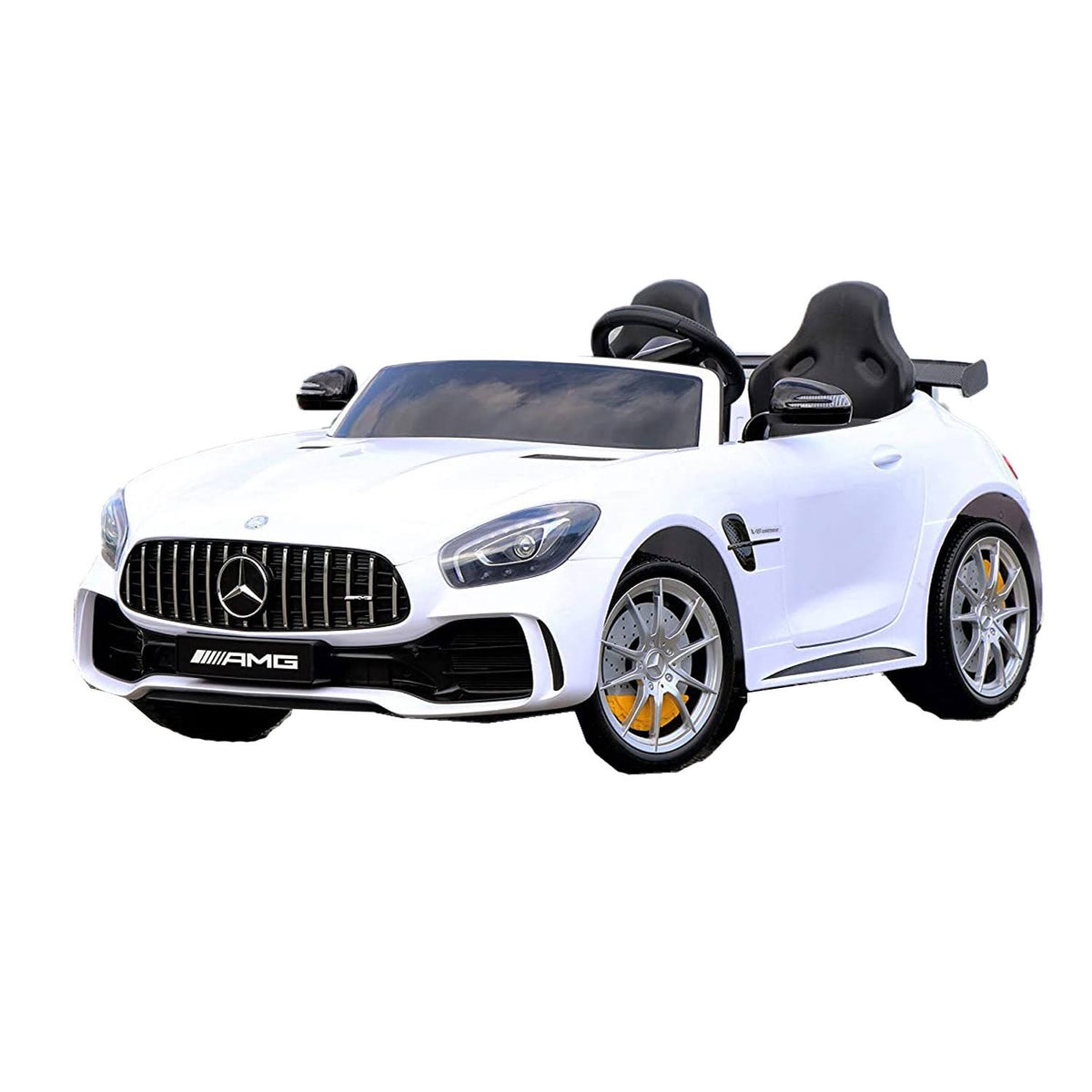 White Kids Electric Ride on Car with Remote B3756