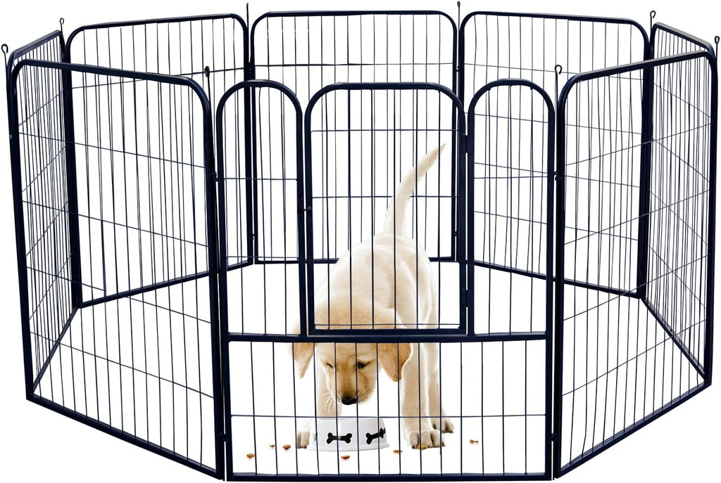 Dog Playpen Outdoor, 4/8/16 Panels, 24/40 Height, with Doors R57136