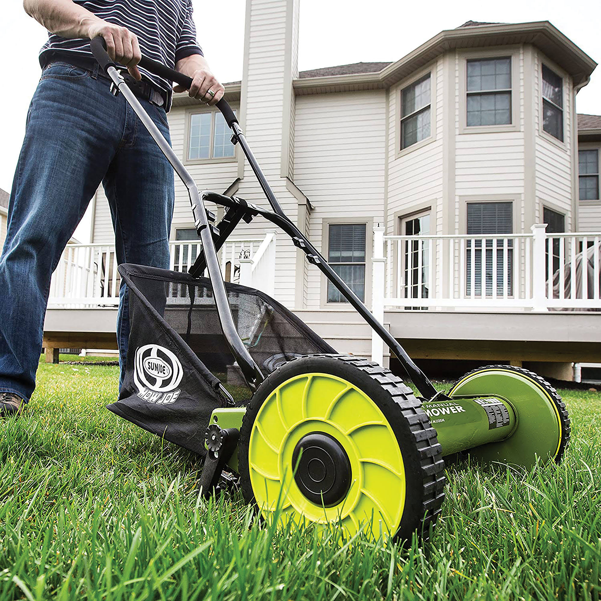 16-inch Manual Reel Mower with Catcher U5007