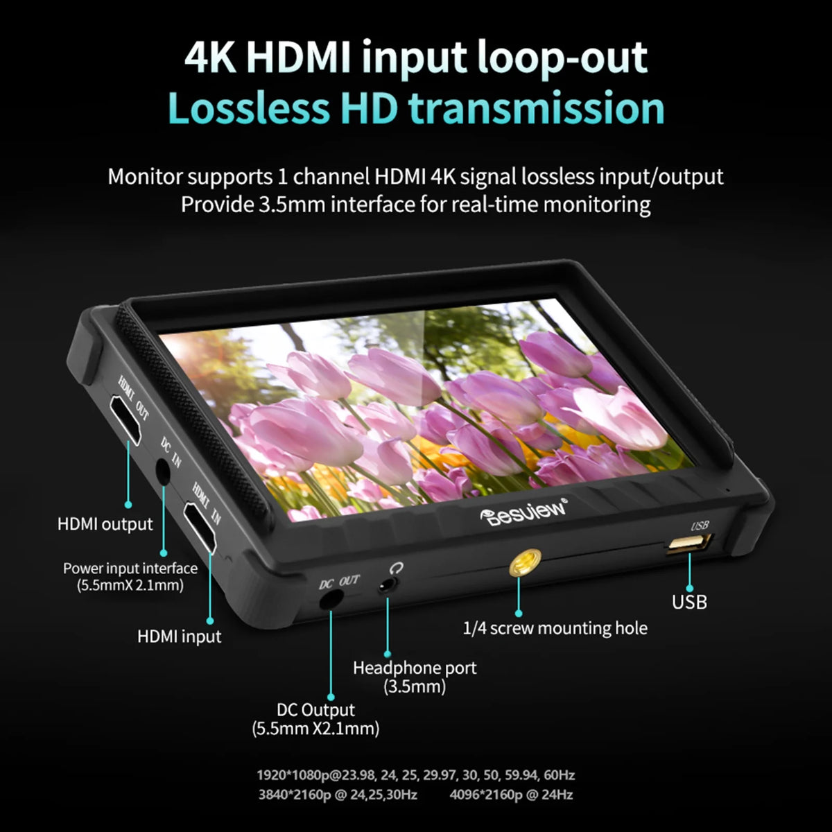 5.5 Inch Compact Field Monitor with Sunshade J804028