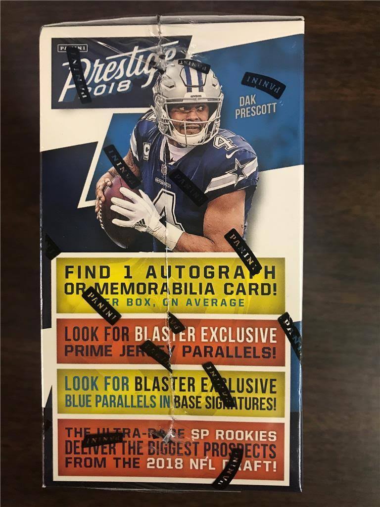 2018 Panini Prestige Football Trading Card Blaster Box 8 Packs W486