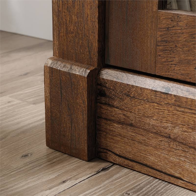 Vintage Oak Media Center Fireplace M900561