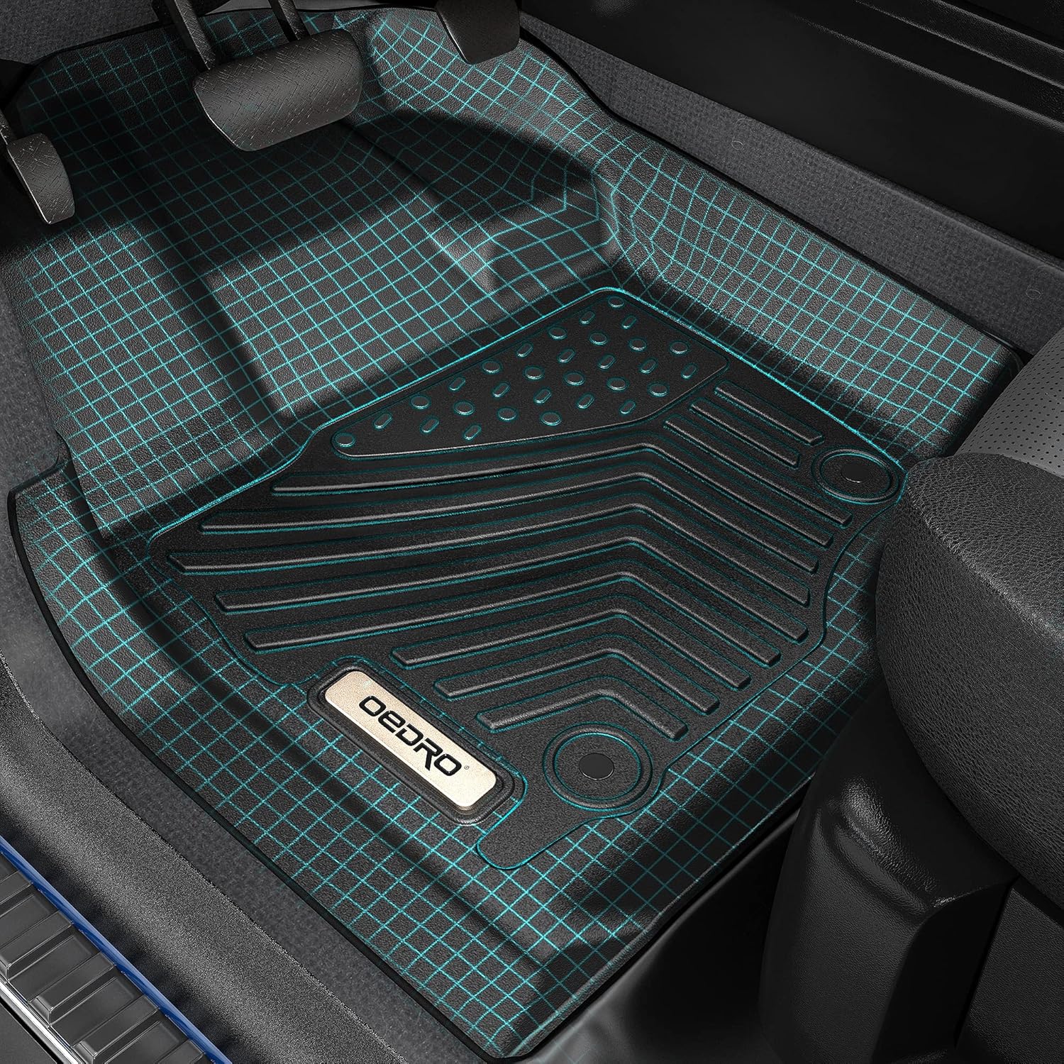 Black TPE Floor Liners Set D90875