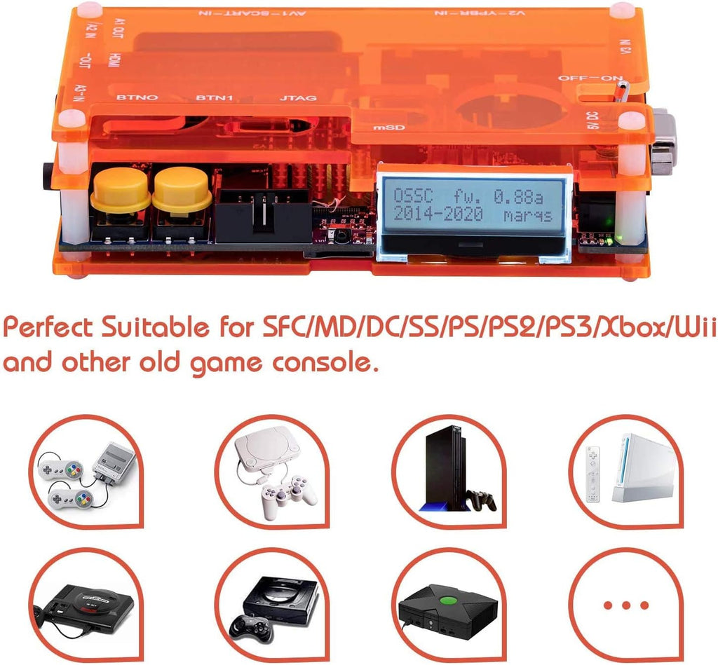 OSSC SCART Component VGA to HDMI Scan Converter v1.6 D6624