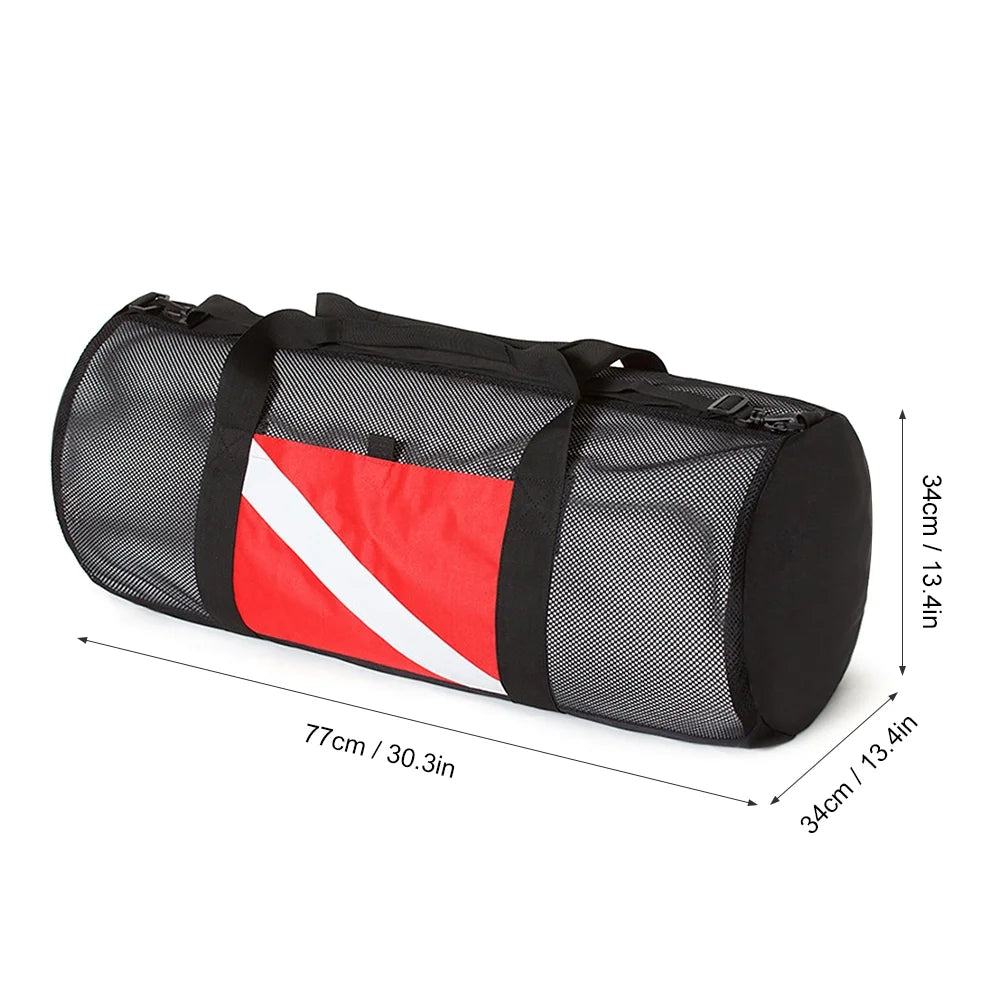 Mesh Duffel Gear Bag for Snorkel Fins Diving Surfing Gear J9348
