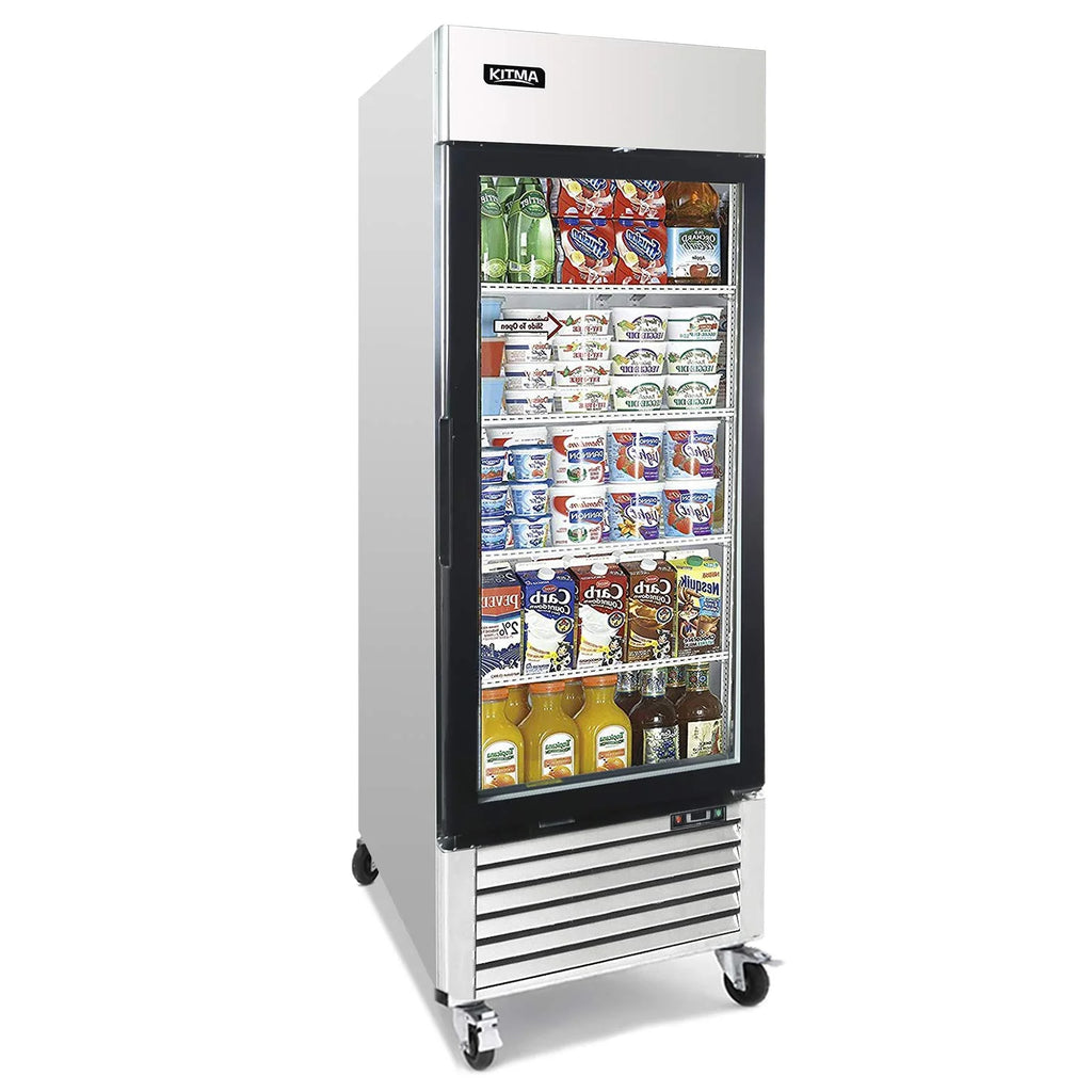 Single Glass Door Merchandiser Freezer, 19.1 Cu.Ft, LED Lighting Z83827