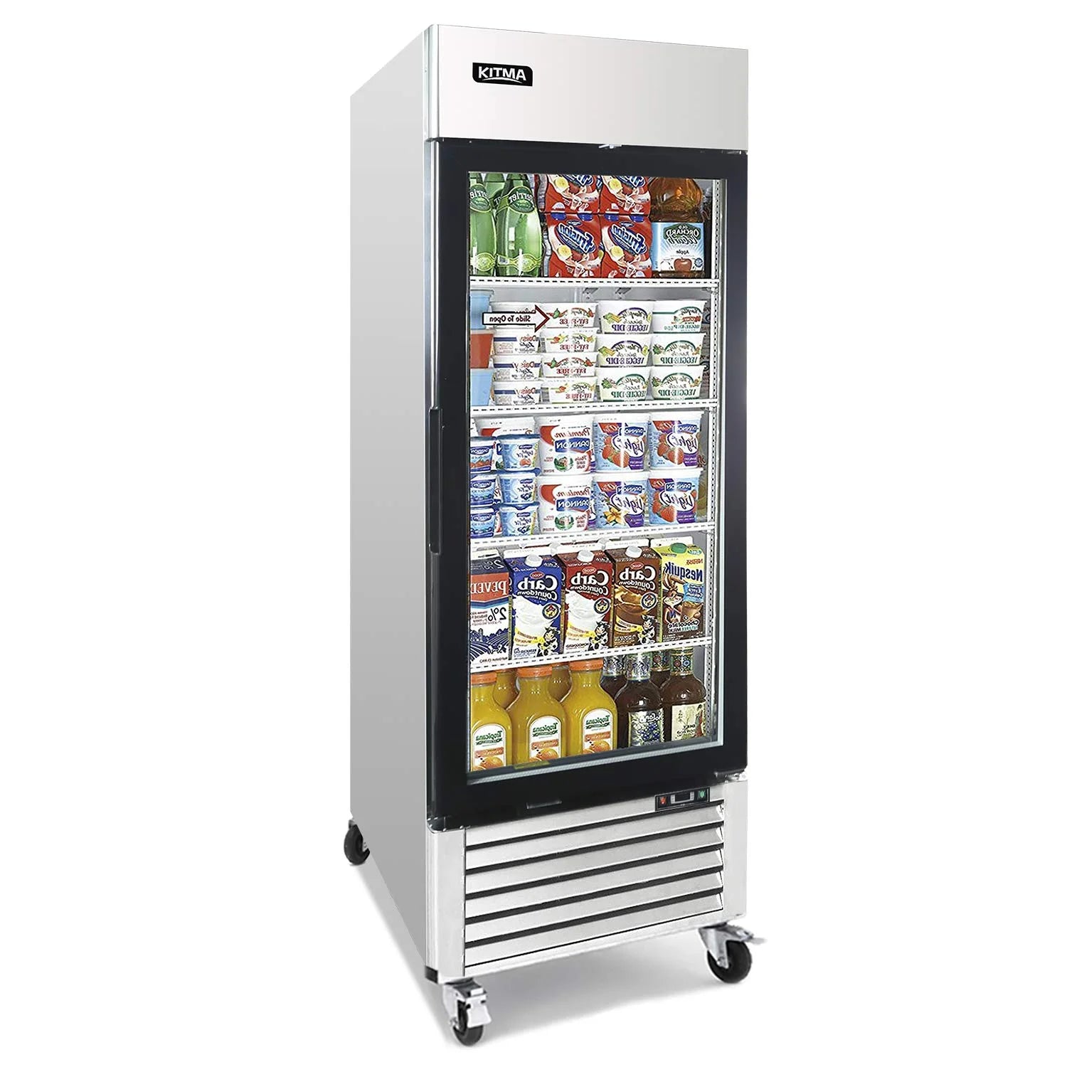 Single Glass Door Merchandiser Freezer, 19.1 Cu.Ft, LED Lighting Z83827