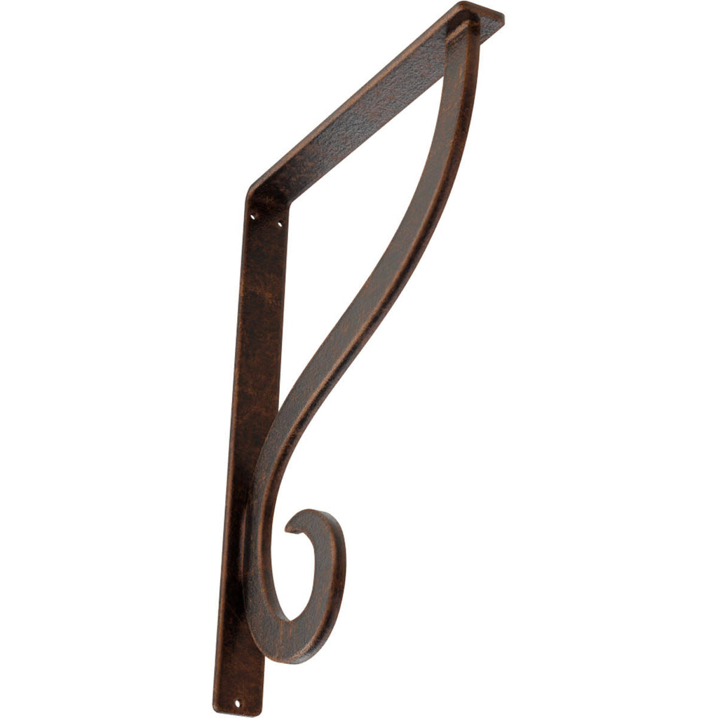 Antiqued Copper Wrought Iron Bracket R615