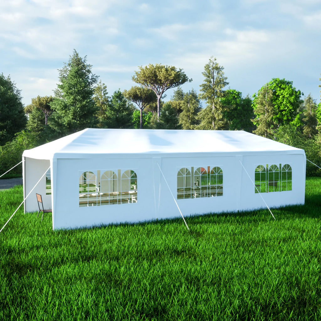 10x30' Outdoor Canopy Tent with 8 Removable Sidewalls Q7653