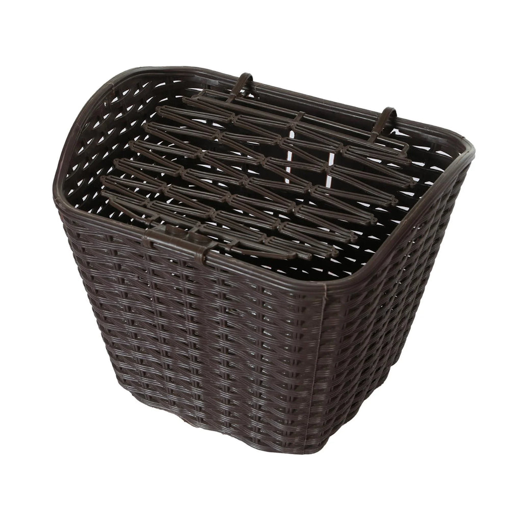 Khaki Bike Basket with Cover S5985