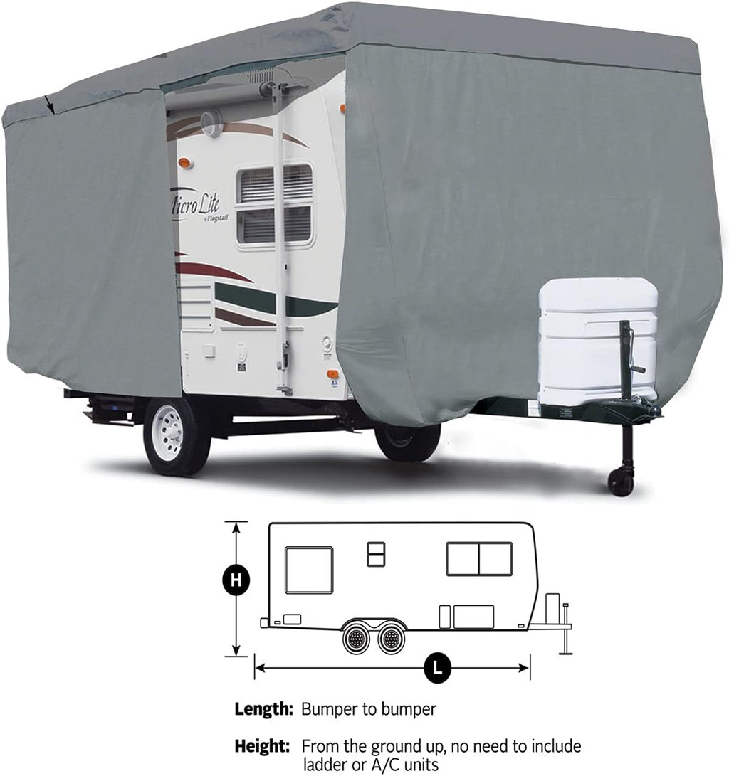 Travel Trailer RV Cover with Access Panels J317925