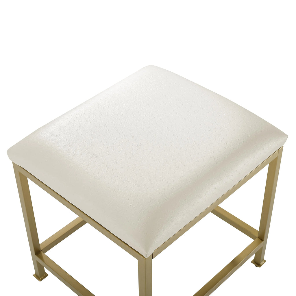Soft Gold Vanity Stool X587