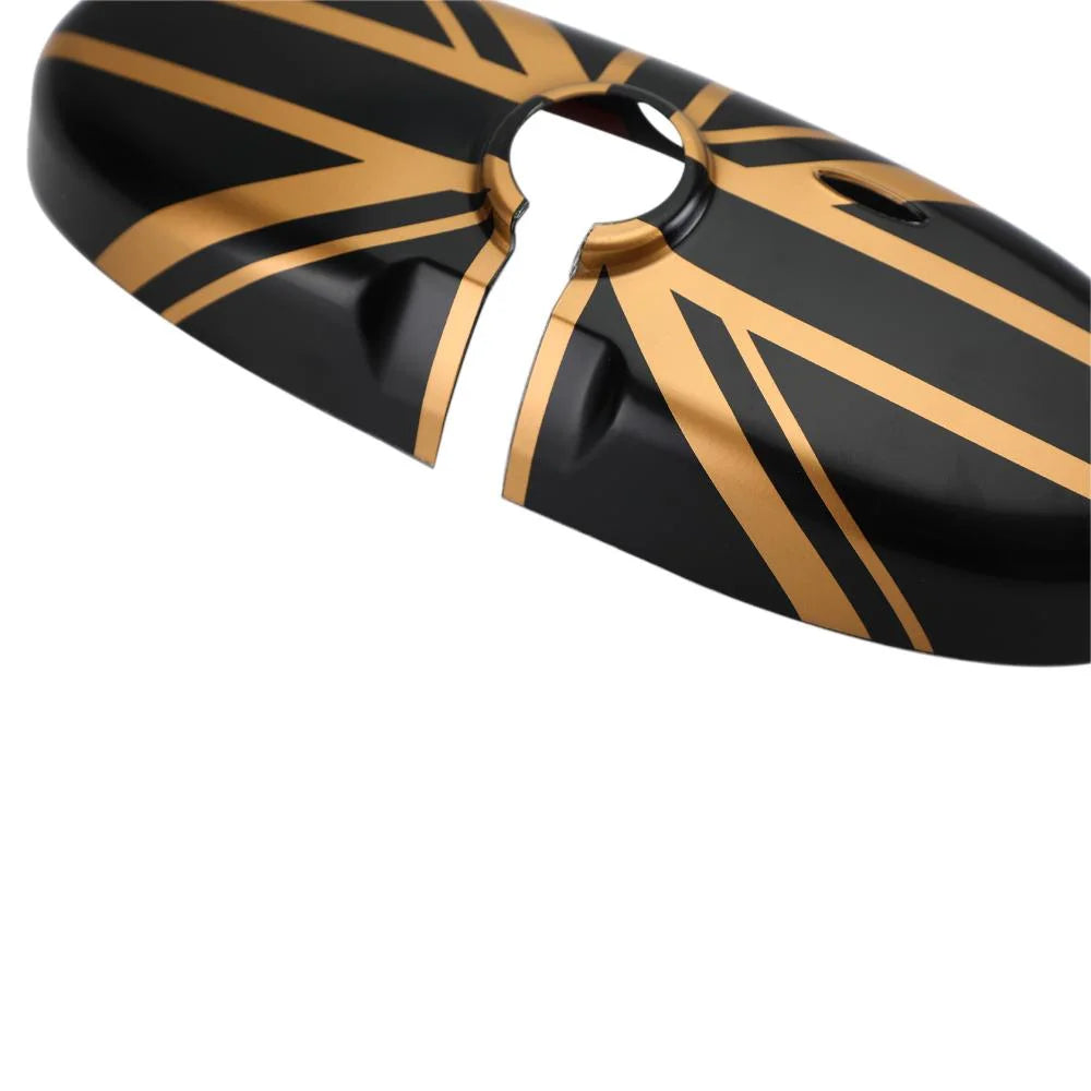 Black/Gold Rear View Mirror Cover E997986