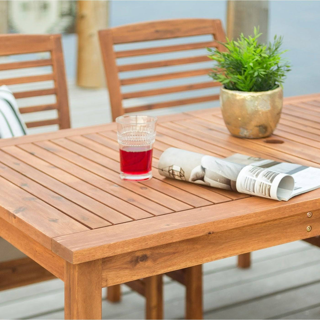Grey Wash Acacia Outdoor Dining Table N394979