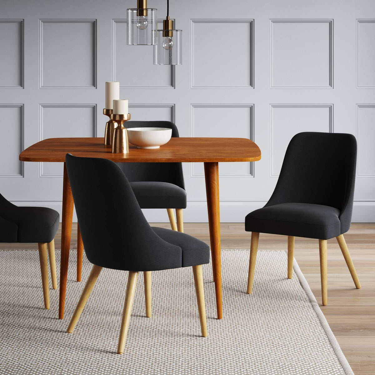 Black Modern Dining Chair J7221