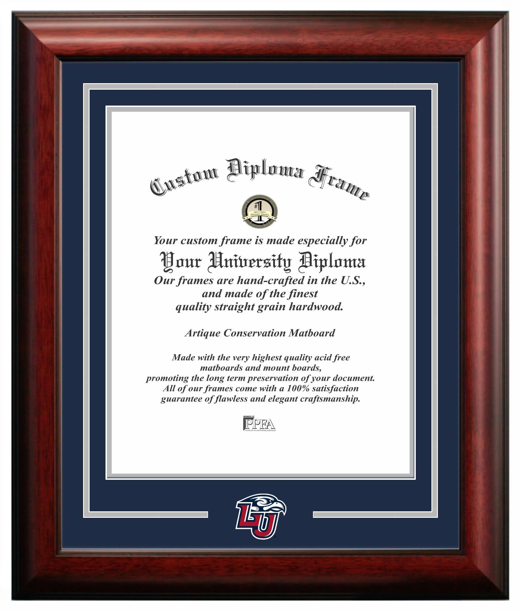 Mahogany 14W x 17H Diploma Frame J66347