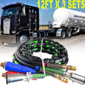 12FT 3 in 1 ABS Electrical and Rubber Air Line Hose Assemblies U377