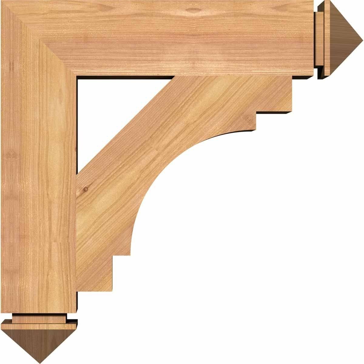 5 1/2x22W x 38x22D x 38x22H Western Red Cedar Bracket I843771