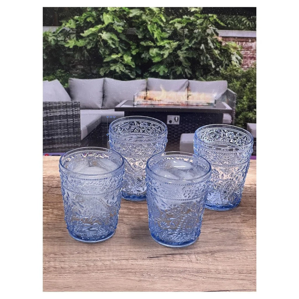Set Of 4 Acrylic Drinking Glasses O155