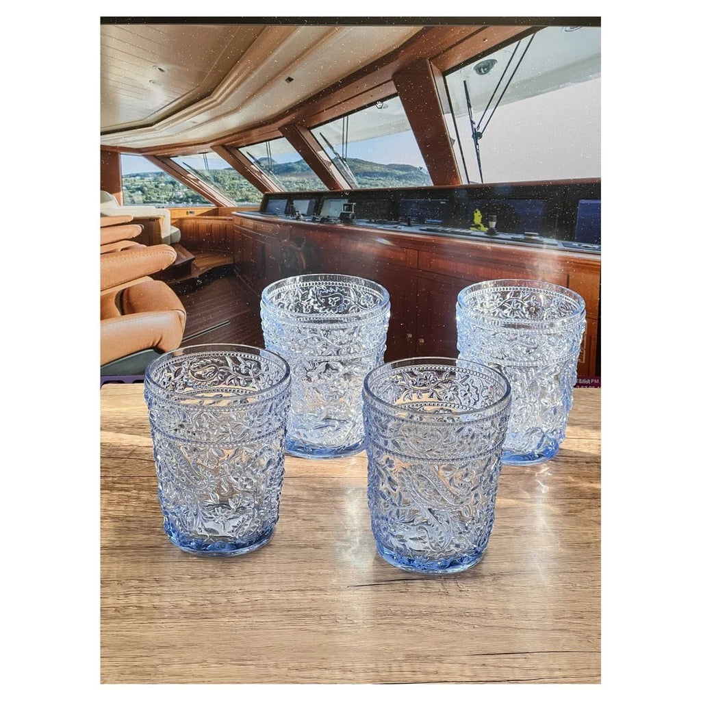 Set Of 4 Acrylic Drinking Glasses O155