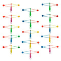 25 Pcs Bumper Ball Outdoor Toy Party Toys Children’s Noise Maker Clackers Noisemakers E19125