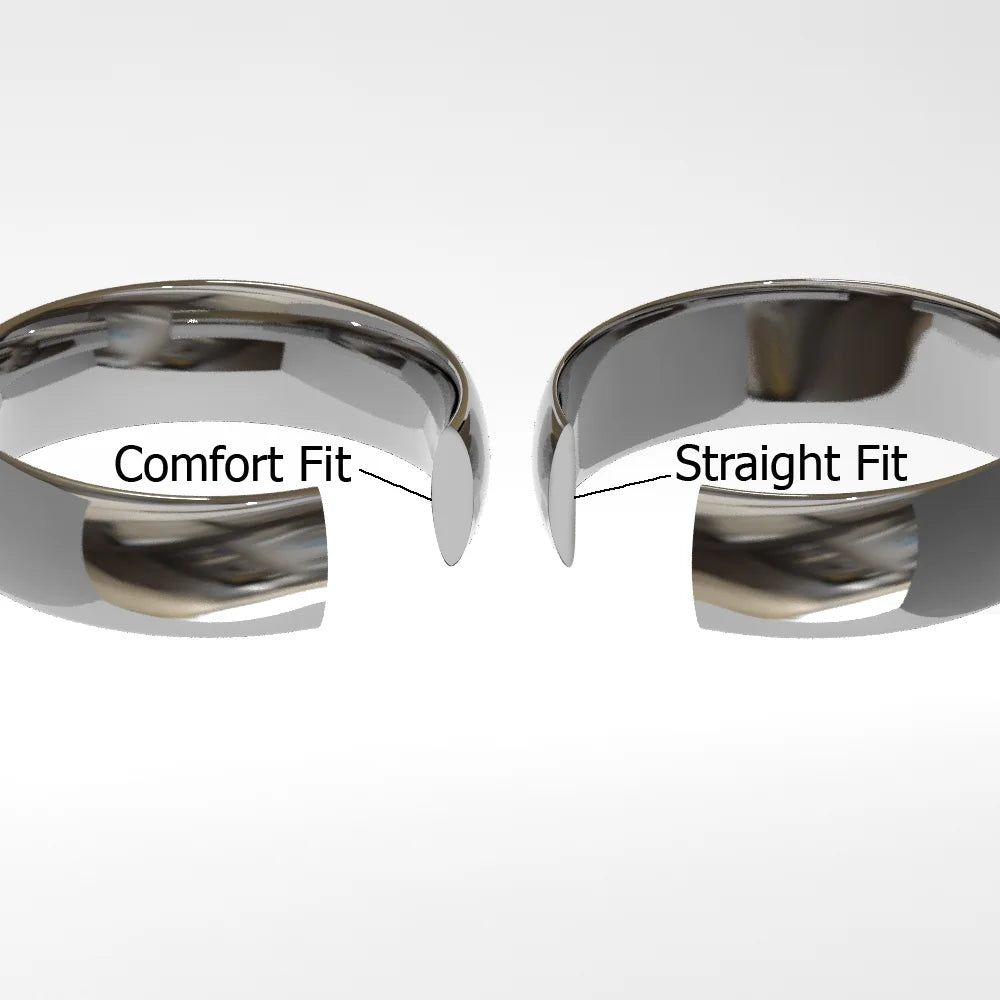 Titanium Tungsten Carbide 14K Gold Inlay Comfort Fit Mens Wedding Band Ring Sz 10.0 A627099