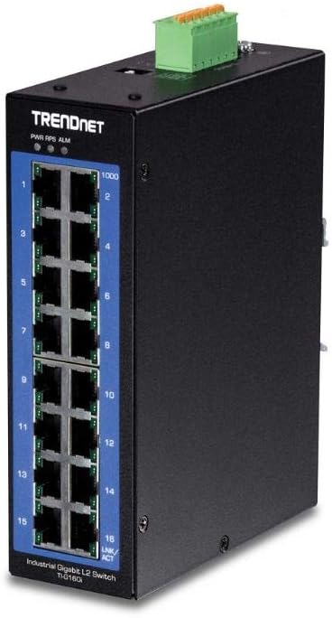 16-Port Industrial Gigabit L2 Managed DIN-Rail Switch K6154