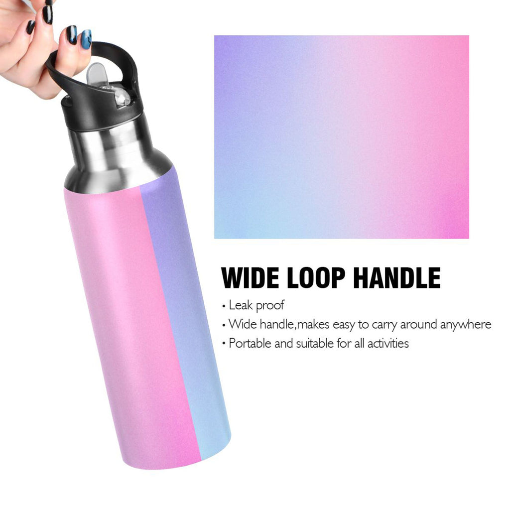 Stainless Steel Vacuum Insulated Water Bottle with Straw Lid 20 OZ V669