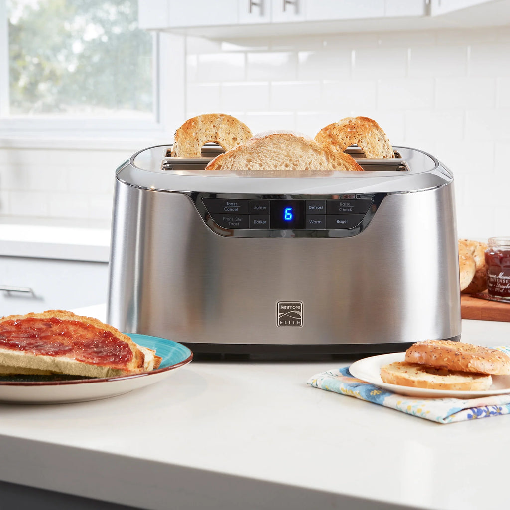 4-Slice Auto-Lift Long Slot Toaster, Stainless Steel P542