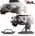 LED Light Front Bumper and Assembled Rear Bumper with Tire Carrier Combo D76021